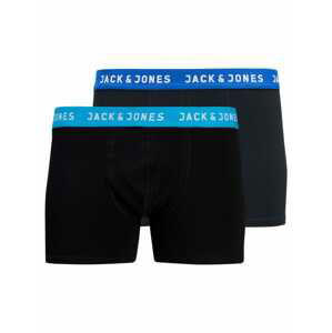 JACK & JONES Boxerky 'Rich'  kráľovská modrá / čierna / biela