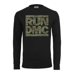 Mister Tee Mikina 'Run DMC'  čierna / svetlozelená