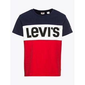 LEVI'S Tričko 'COLORBLOCKTEE'  červená / biela / modrá