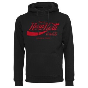 Mister Tee Mikina 'Coca Cola Rus'  červená / čierna