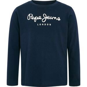 Pepe Jeans Tričko 'HERMAN'  modrá / biela