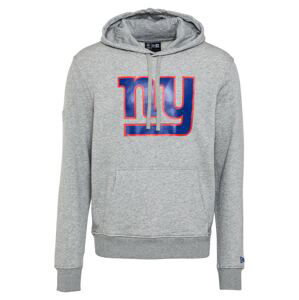 NEW ERA Mikina 'NFL New York Giants'  sivá melírovaná / kráľovská modrá / melónová