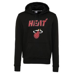 NEW ERA Mikina 'NBA Miami Heat'  čierna / červená / biela / žltá