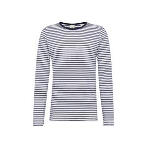 SCOTCH & SODA Tričko 'Classic long sleeve jersey tee'  námornícka modrá / biela