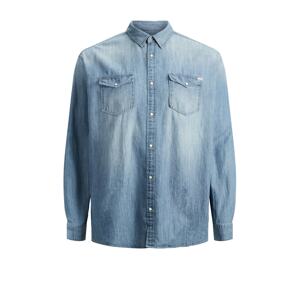 Jack & Jones Plus Košeľa 'Sheridan'  modrá denim