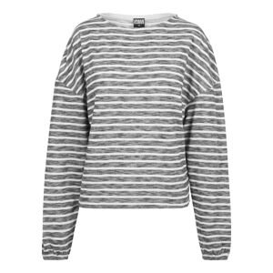 Urban Classics Oversize sveter  čierna melírovaná / biela