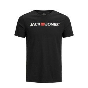 JACK & JONES Tričko 'Essentials'  jasne červená / čierna / biela