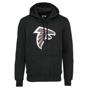 NEW ERA Mikina 'Atlanta Falcons'  čierna / biela / svetločervená / strieborná