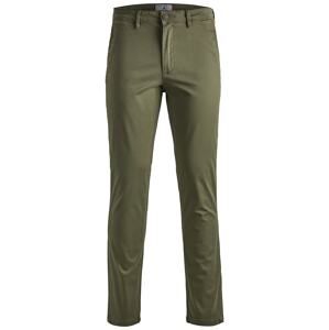 JACK & JONES Chino nohavice 'Marco Bowie'  olivová