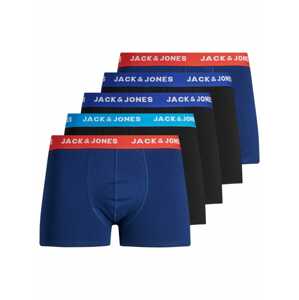 JACK & JONES Boxerky  modrozelená / tmavomodrá / červená / čierna / biela