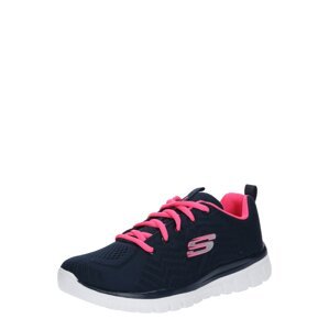 SKECHERS Nízke tenisky 'Graceful Get Connected'  námornícka modrá / sivá / ružová