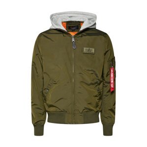 ALPHA INDUSTRIES Prechodná bunda  sivá / kaki