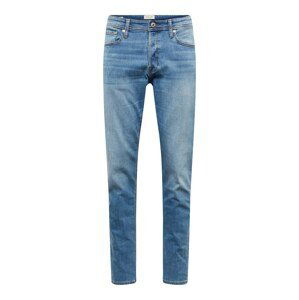 JACK & JONES Džínsy 'Mike'  modrá denim / hnedá