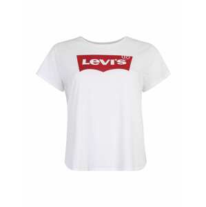 Levi's® Plus Tričko 'PL Perfect Tee'  červená / biela