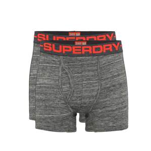 Superdry Boxerky  sivá / červená