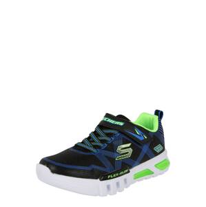 SKECHERS Tenisky 'Flex Glow'  kráľovská modrá / kiwi / čierna