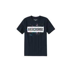 Abercrombie & Fitch Tričko 'JAN'  kobaltovomodrá / biela