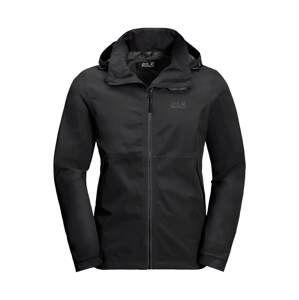 JACK WOLFSKIN Outdoorová bunda 'EVANDALE'  čierna