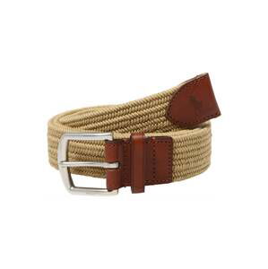 POLO RALPH LAUREN Opasky '34MM BRAIDED FABRIC STRETCH'  hnedá