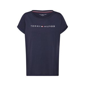 TOMMY HILFIGER Tričko  tmavomodrá / červená / biela