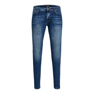 JACK & JONES Džínsy 'Tom'  modrá denim / hnedá