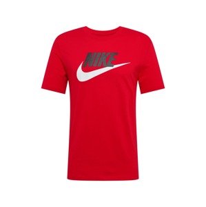 Nike Sportswear Tričko  červená / čierna / biela