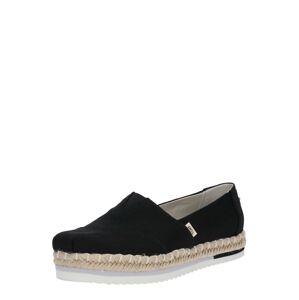 TOMS Espadrilky 'PLATFORM ALPARGATA'  béžová / čierna