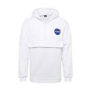 Mister Tee Sweatshirt 'NASA'  biela / kráľovská modrá / ohnivo červená