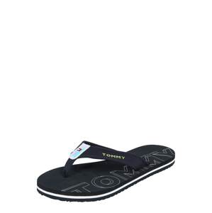 TOMMY HILFIGER Žabky 'IRIDESCENT DETAIL BEACH SANDAL'  čierna