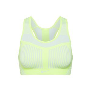 NIKE Športová podprsenka 'FE/NOM Flyknit High Support Sports Bra'  žltá / biela