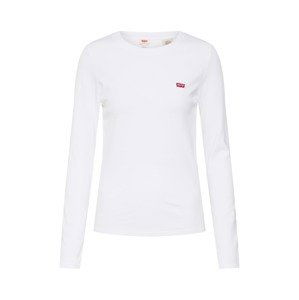 LEVI'S ® Tričko 'LS Baby Tee'  červená / biela