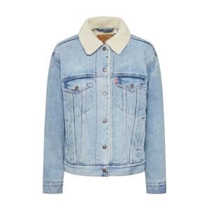 LEVI'S ® Prechodná bunda 'Ex BF Sherpa Trucker'  modrá denim