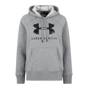 UNDER ARMOUR Športová mikina 'RIVAL FLEECE SPORTSTYLE'  sivá / čierna