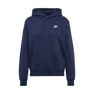 Nike Sportswear Mikina 'Club Fleece'  tmavomodrá / biela