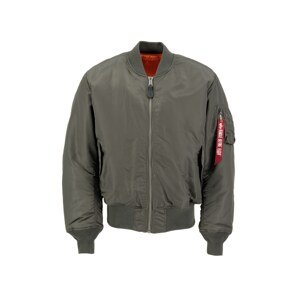 ALPHA INDUSTRIES Prechodná bunda  jedľová / červená / biela