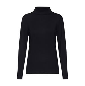 SOAKED IN LUXURY Shirt 'Hanadi Rollneck ls'  čierna