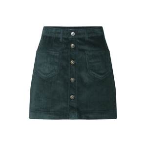 ONLY Sukňa 'onlAMAZING HW CORDUROY SKIRT PNT'  tmavozelená