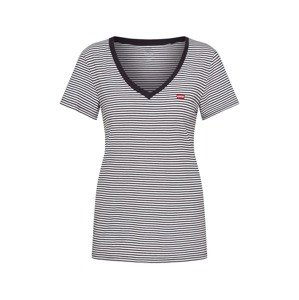 LEVI'S Tričko 'PERFECT VNECK MULTI-COLOR'  tmavosivá / biela