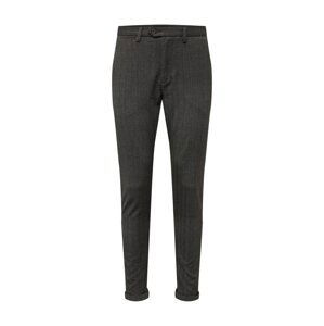 JACK & JONES Chino nohavice 'Marco Connor'  tmavosivá / antracitová / biela