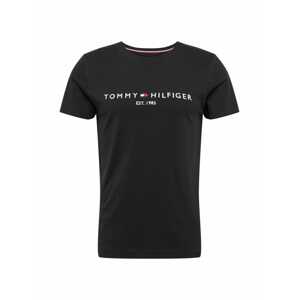 TOMMY HILFIGER Tričko  námornícka modrá / čierna / biela