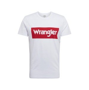 WRANGLER Tričko  červená / biela