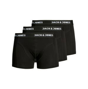 JACK & JONES Boxerky 'Anthony'  čierna / biela