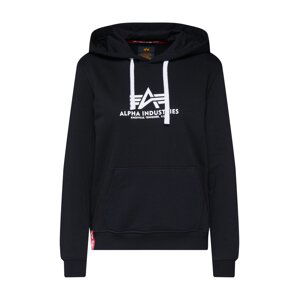 ALPHA INDUSTRIES Mikina  červená / čierna / biela