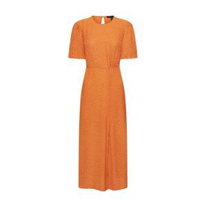 NEW LOOK Šaty 'GRETA PUFF SLV SPLIT MIDI DRESS'  oranžová