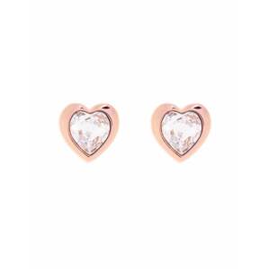 Ted Baker Náušnice 'HAN: CRYSTAL HEART EARRING'  ružové zlato