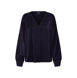 OBJECT Blúzka 'OBJEILEEN L/S V-NECK TOP NOOS'  čierna