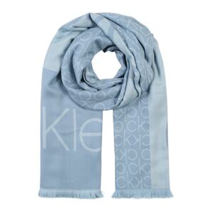 Calvin Klein Šál 'CK JAQUARD SCARF'  modrá