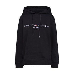 TOMMY HILFIGER Mikina  čierna / biela / červená / tmavomodrá