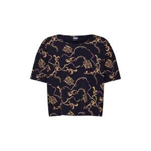 Urban Classics Shirt  čierna / zlatá