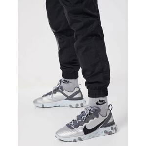 Nike Sportswear Nízke tenisky 'NIKE REACT ELEMENT 55 PRM'  striebornosivá / čierna / biela